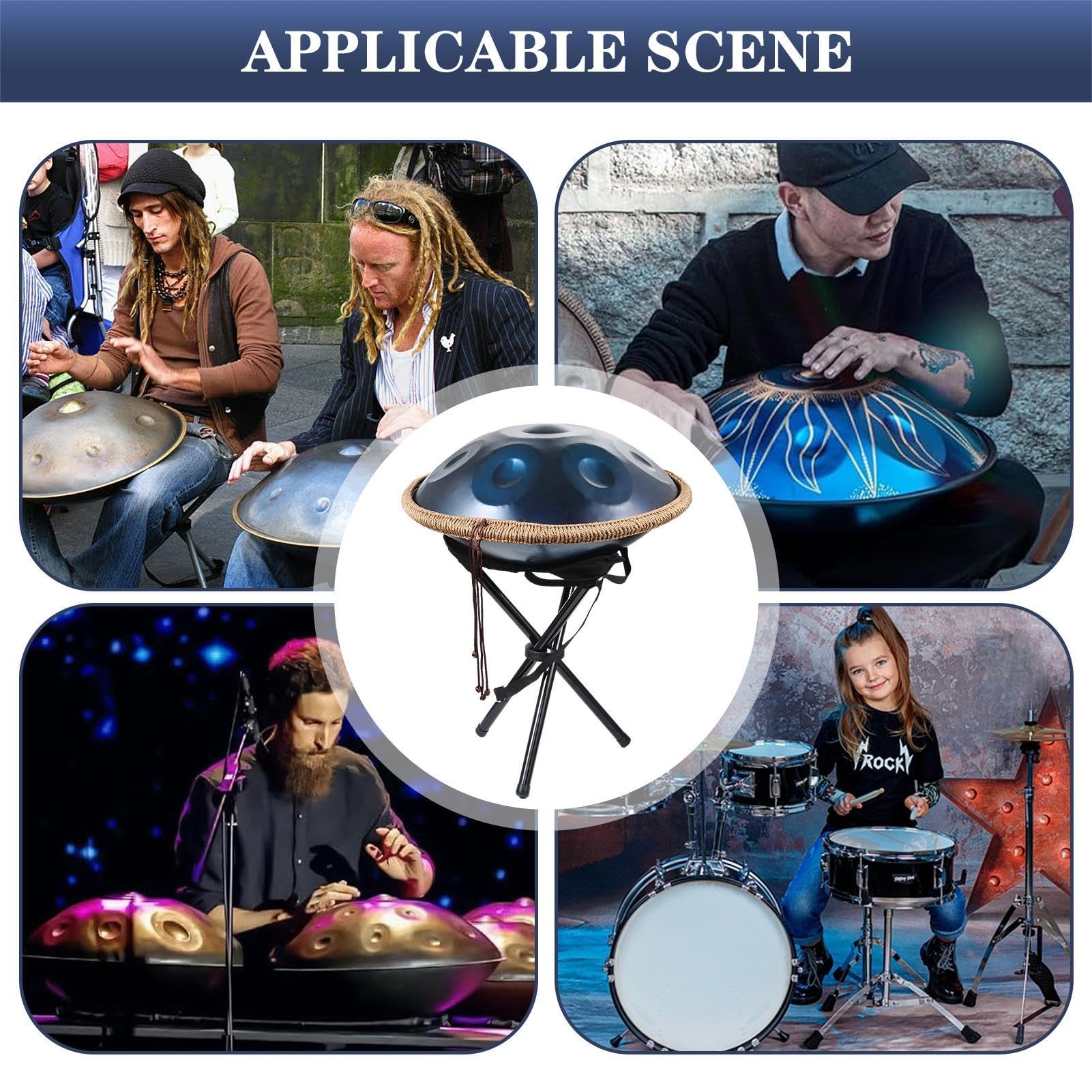 Amazon.com: Handpan Drums Sets G Minor 18 Inches Steel Hand Drum